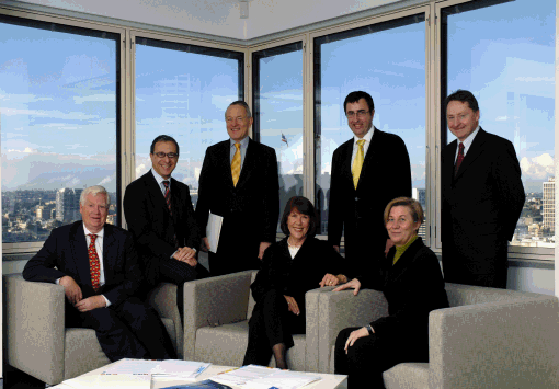 ARPC Members 2007. Back row: Joe Gersh (Chair), Geoff Vogt, Andrew Lumsden, Jim Murphy. Seated: Neil Weeks (CEO), Margot Rathbone, Marian Micalizzi