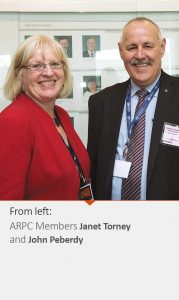 Photo of ARPC members Janet Torney and John Peberdy