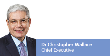 Dr Christopher Wallace Chief Executive