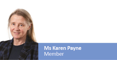 Ms Karen Payne, Member