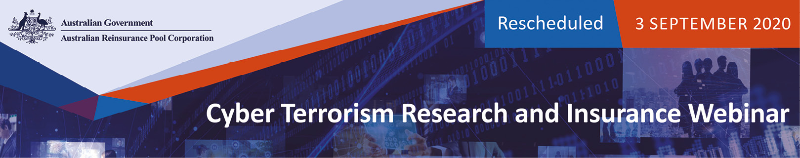 Image: Cyber Terrorism Research and Insurance Webinar banner